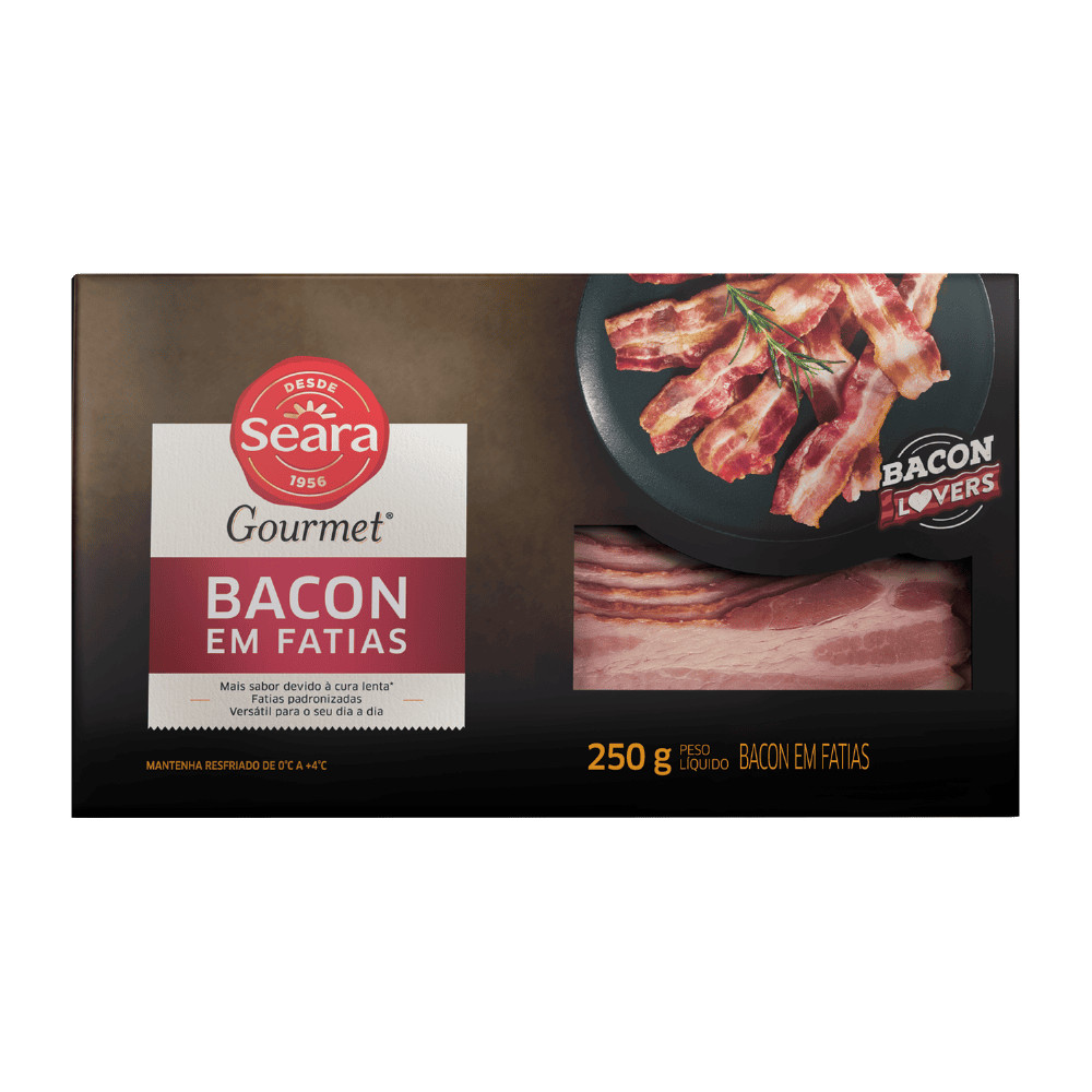 Seara Gourmet Bacon em fatias 250g
