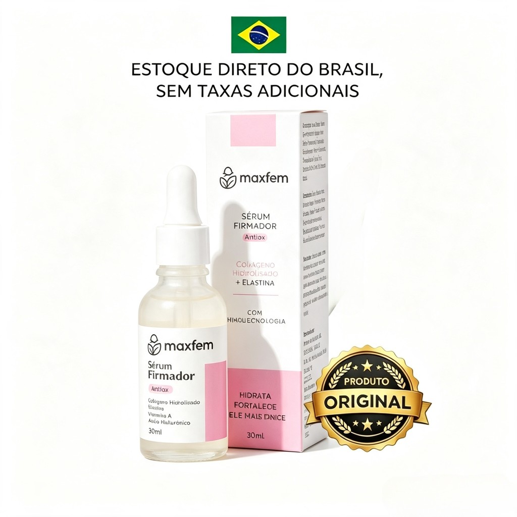 Sérum Firmador Íntimo Com Nanotecnologia e Colágeno Hidrolisado, Hidrata e Fortalece - Maxfem