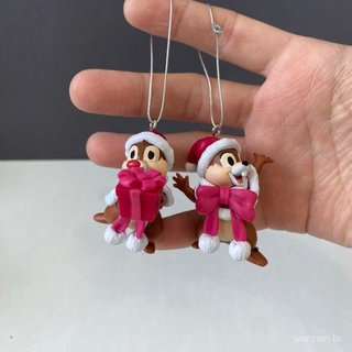 Chaveiro Pingente Autêntico de Natal Ichibansho Chip 'n' Dale