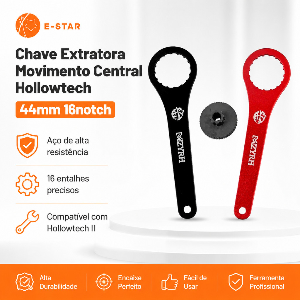 ESTAR Chave Extratora Movimento Central Hollowtech 44mm 16notch