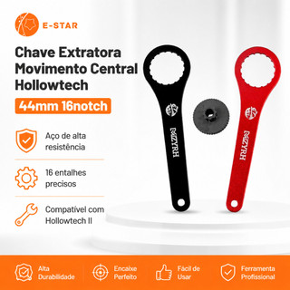 ESTAR Chave Extratora Movimento Central Hollowtech 44mm 16notch