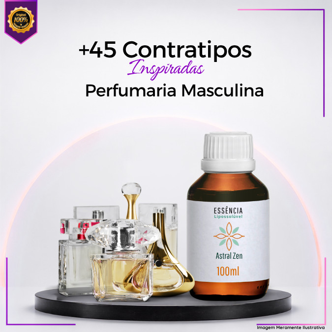 Essência Masculina Concentrada Premium 100g | Inspirada em Perfumaria Importada | + 45 Contratipos
