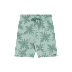 Bermuda Infantil Menino Moletom Com Cordão Elian Verde Claro