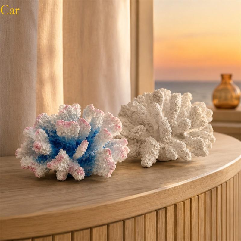Figura De Exibição De Galho De Mar De Entrada De Carro Para Prateleira E Quarto Em Forma De Destaque Interno Mesa Estant