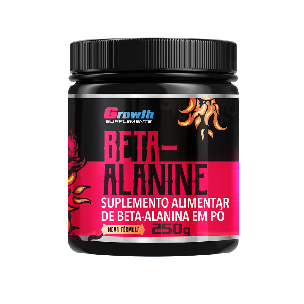 Beta Alanina 250g Growth Supplements - Sem Sabor Em Pó