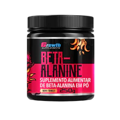Beta Alanina 250g Growth Supplements - Sem Sabor Em Pó