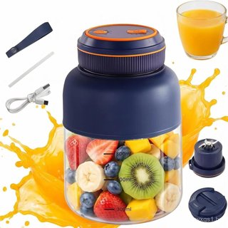 Copo Liquidificador Portátil Sem Fio, Liquidificador Elétrico Recarregável com 38 Lâminas, Liquidificador de Shake de Pr
