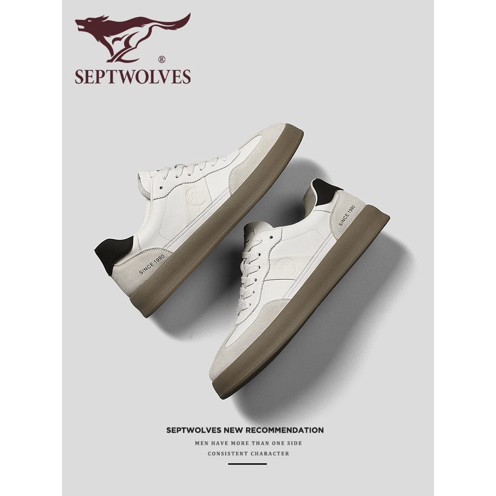 Sete lobos sapatos masculinos 2026 inverno novo estilo sapatos masculinos na moda High-End rufião bonito sapatos de sola