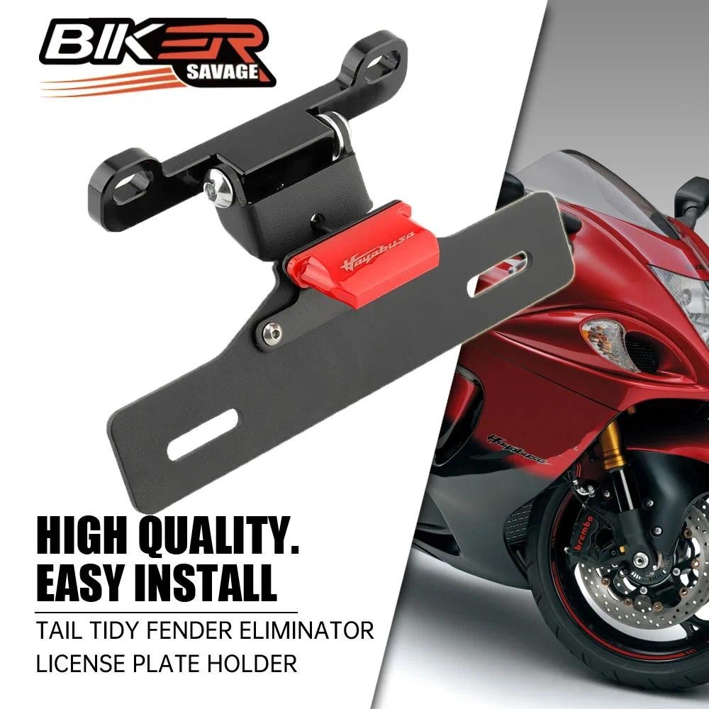 Cauda Arrumada Fender Eliminador Suporte Da Placa De Licença Motocicleta Para SUZUKI GSX1300R HAYABUSA 2008-2020 Guarda 