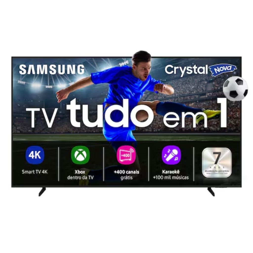 papais 8.8 Smart TV Samsung 75” 4K Crystal UHD 75U8600F HDR Tizen Xbox Cloud Gam