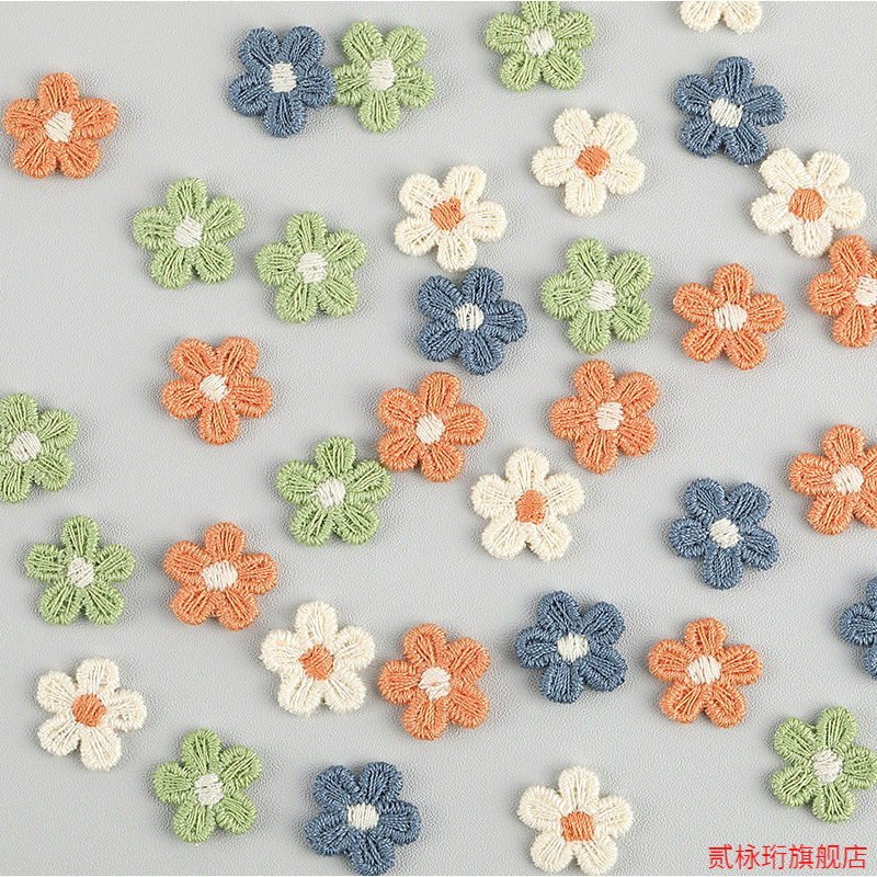 Buraco manual DIY roupas chapéu acessórios reparação cortina acessórios pequena flor Mini ameixa acessórios para o cabel