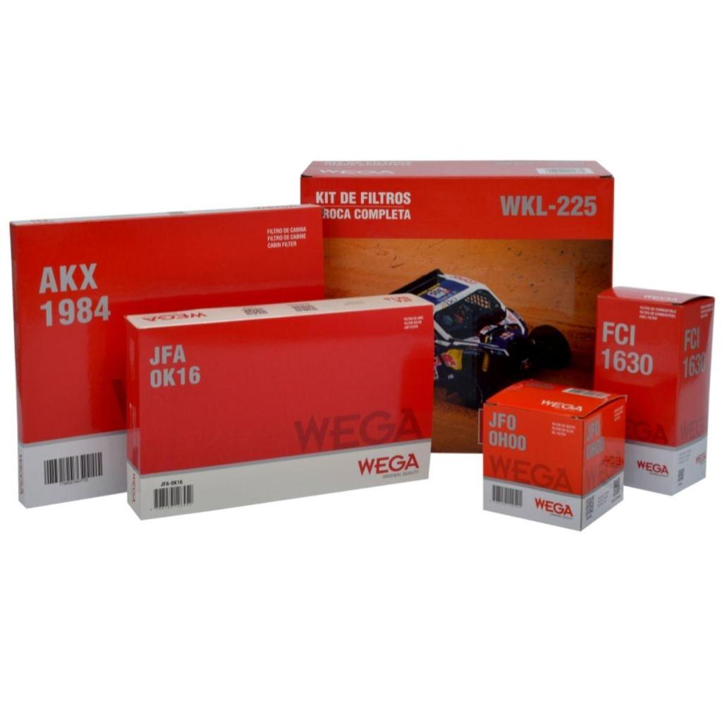 Kit de Filtros HB20 1.0 Após 2012 Aspirado WKL225 Wega