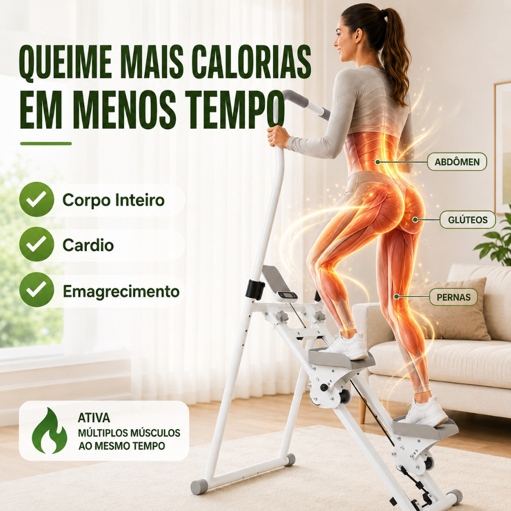 Simulador De escada e Caminhada para casa Dobrável Academia em 150kg