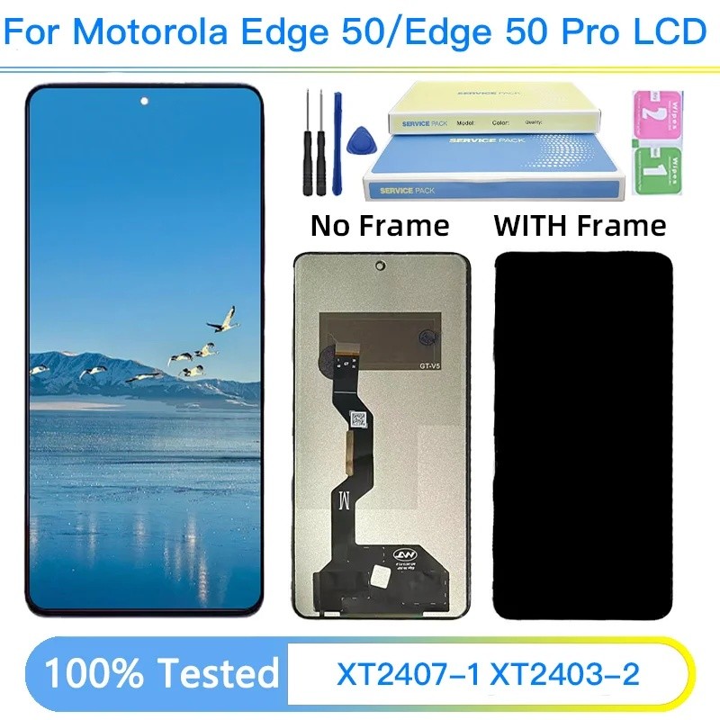 TFT Para Motorola Edge 50/Pro Display LCD Tela De Toque Digitador Assembléia Com