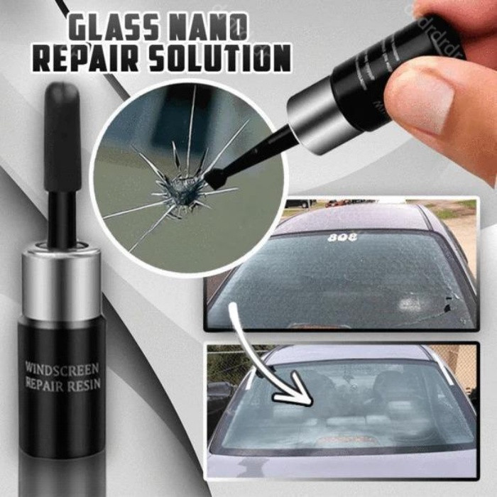 Ferramenta de Reparação de Para-brisa de Carro, Kit de Reparação de Vidro DIY, Kit de Reparação de Para-brisa Sem Rachad