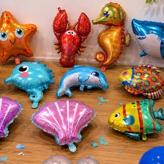 KIT 10 Balão Fundo do Oceano De Cavalo Marinho Tubarão Polvo Festa Decoração Aniversário …