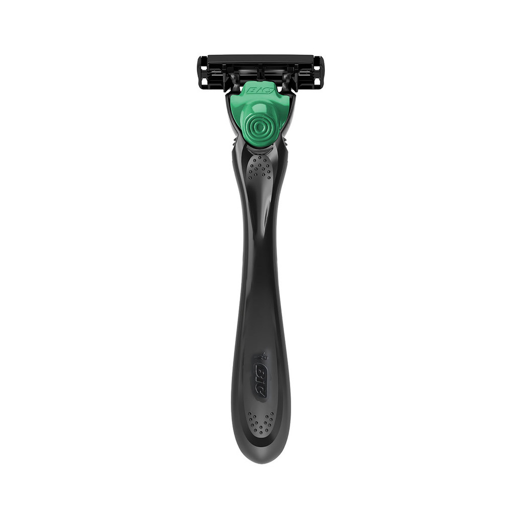 Barbeador descartável Flex3 Hybrid Sensitive recarregável Preto + 5 lâminas Bic · foto 2