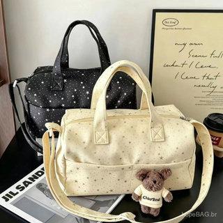 Bolsa Tote Star, Bolsa de Armazenamento de Grande Capacidade, Bolsa de Viagem em Lona, Versátil para o Dia a Dia e