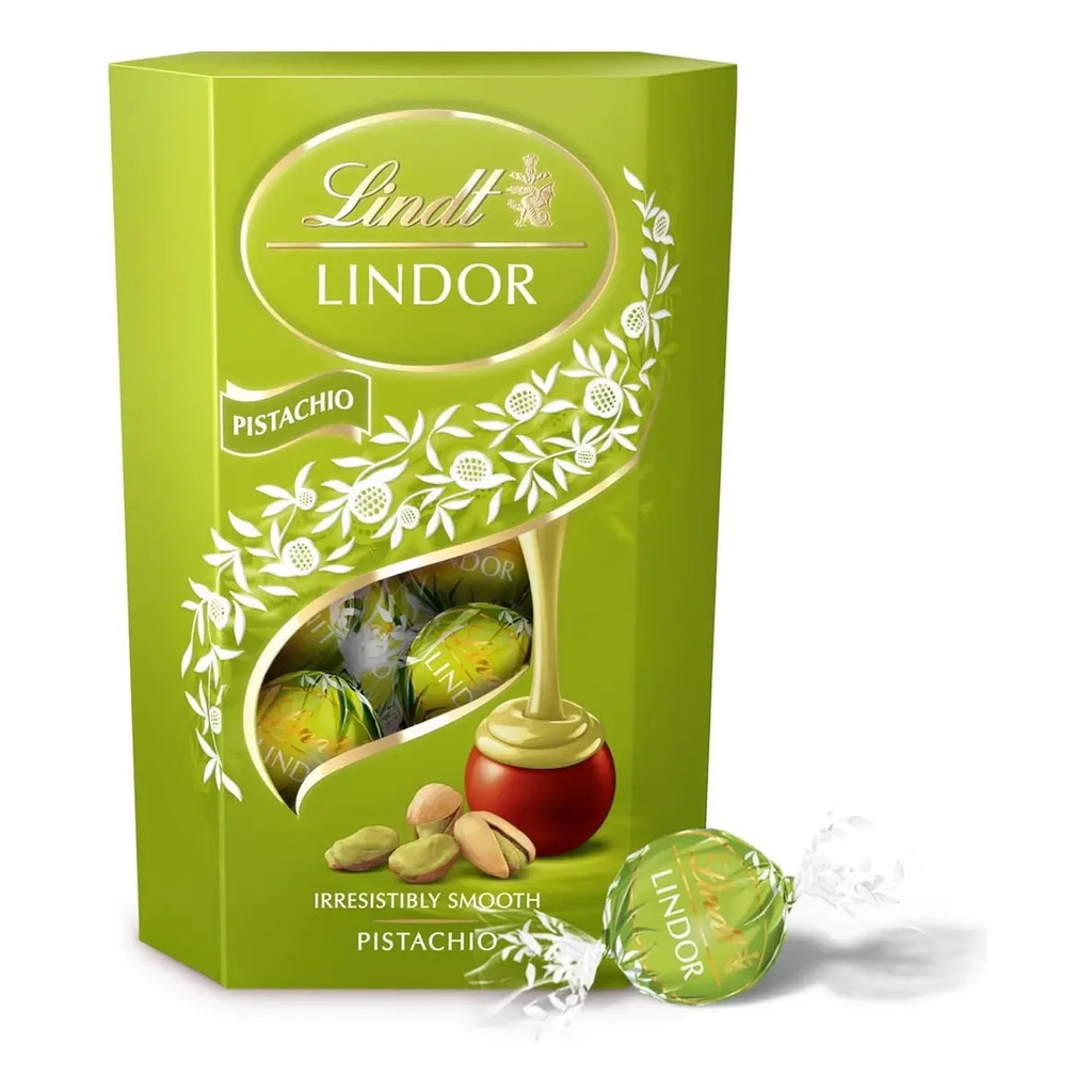 Chocolate Leite Recheio Cremoso Pistache Lindt Lindor 200g