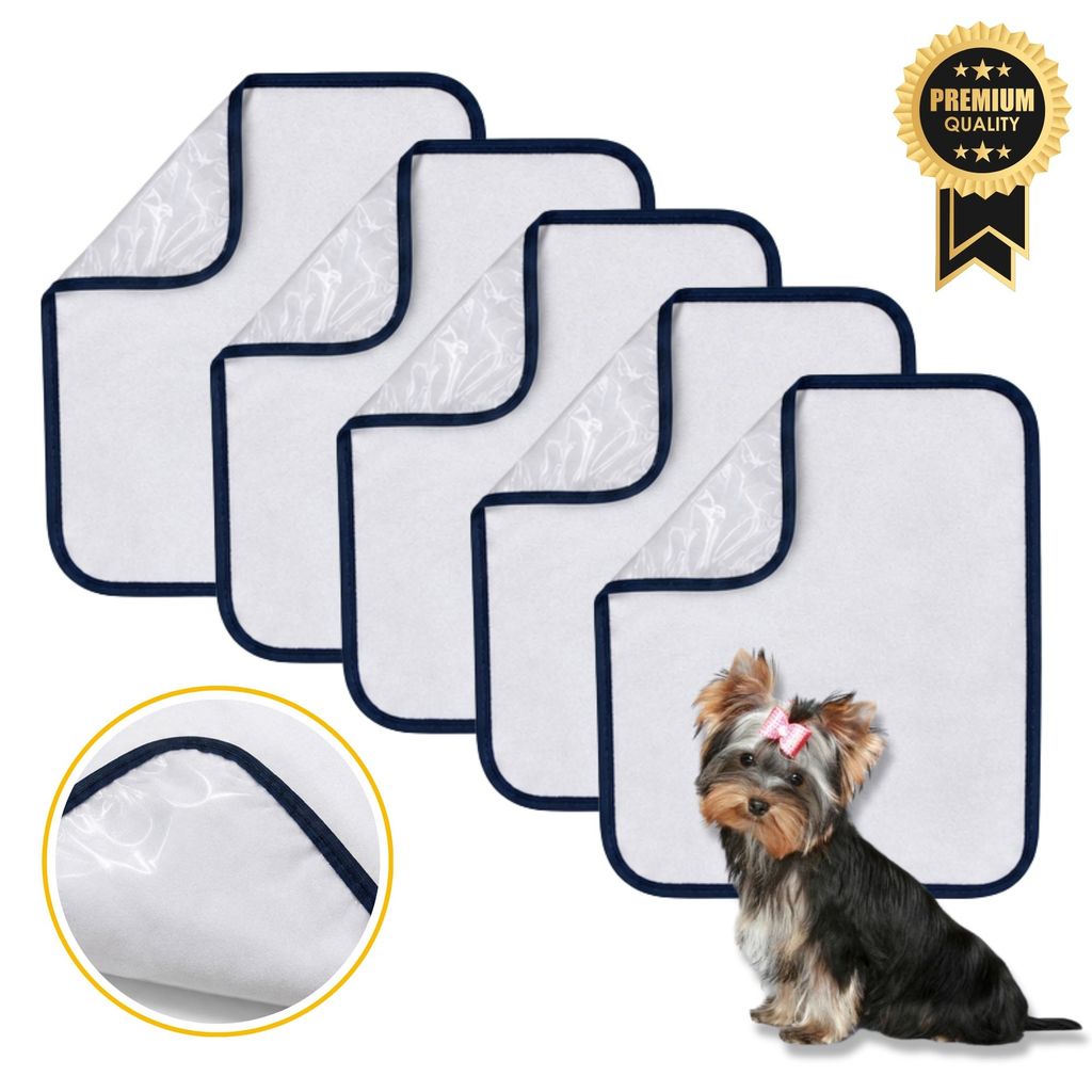Tapetes Higiênicos Kits 5/4/3/2/1 Lavável Reutilizavel 45x55 Para Pet Dog Gato Xixi Educador