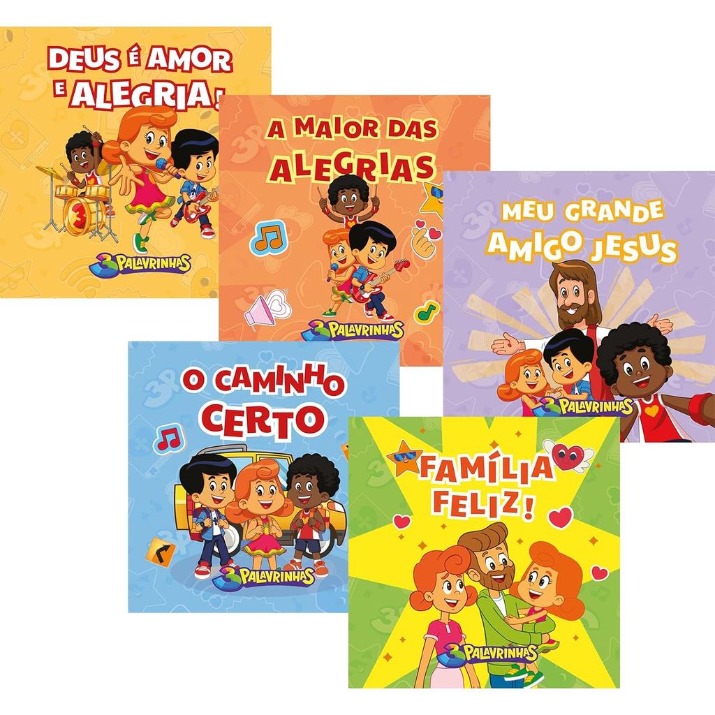3 Palavrinhas | Kit Com 5 Livros de Atividades de Desenvolvimento Motor e Cognitivo da Criança