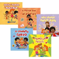 3 Palavrinhas | Kit Com 5 Livros de Atividades de Desenvolvimento Motor e Cognitivo da Criança
