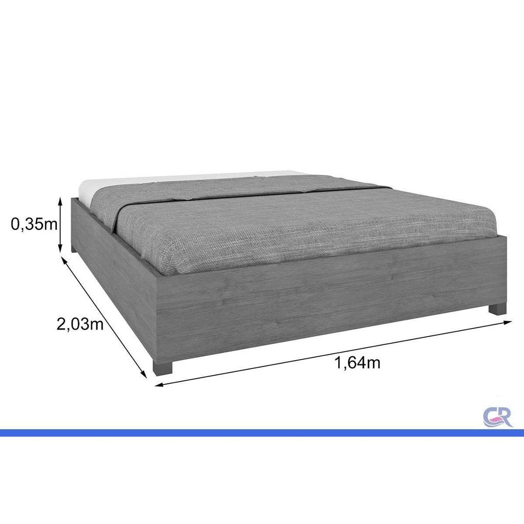 Cama de Casal Queen Mônaco Cinamomo - Tcil Móveis · foto 2