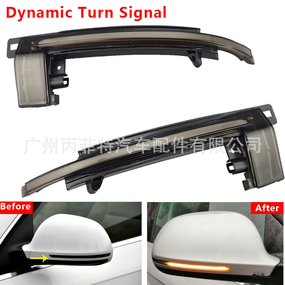 Adequado para Audi A4 A5B8RS5 RS3A3 8P S5 RS4A6Q3 A8 8K espelho retrovisor fluindo barra de luz de água fábrica estoque 