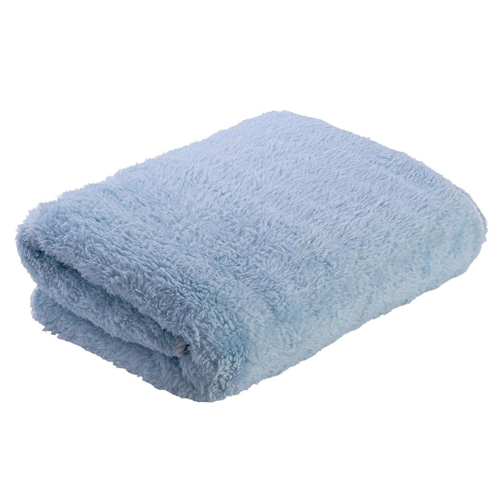Jogo de 2 Toalhas de Rosto Elegance 40x80cm Azul Poliéster Absorvente Banheiro Lavabo Cozinha Decoração Enxoval Presente