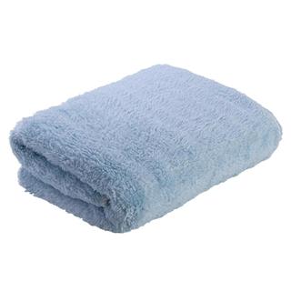 Jogo de 2 Toalhas de Rosto Elegance 40x80cm Azul Poliéster Absorvente Banheiro Lavabo Cozinha Decoração Enxoval Presente