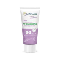 Protetor Solar Facial Antioleosidade Peles Sensíveis FPS 90 Anasol Todo Santo Dia 40g