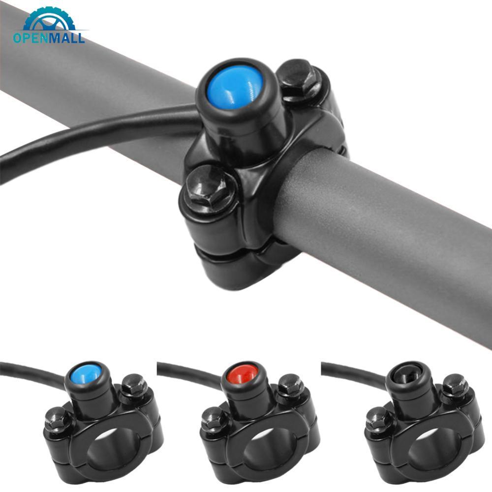 OPENMALL 22mm 7/8 " Interruptor Da Motocicleta Guiador Montar Chifre Farol Strobe Momentâneo Botão Moto Acessórios S5Z4