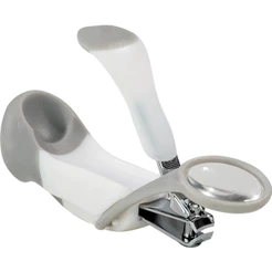 Cortador de Unhas Para Bebê com Lupa Cinza - Buba