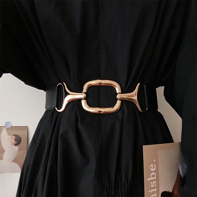 Com saia feminina decoração fechamento amplo desgaste exterior combinando vestido camisa jaqueta gravata elástica