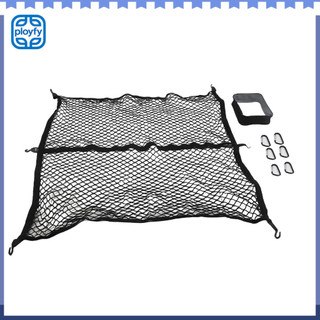 Ployfy-br Baú elástico Bungee Cargo Net com ganchos pré-fixados e 6 fivelas de metal para proteger a bagagem em SUVs,