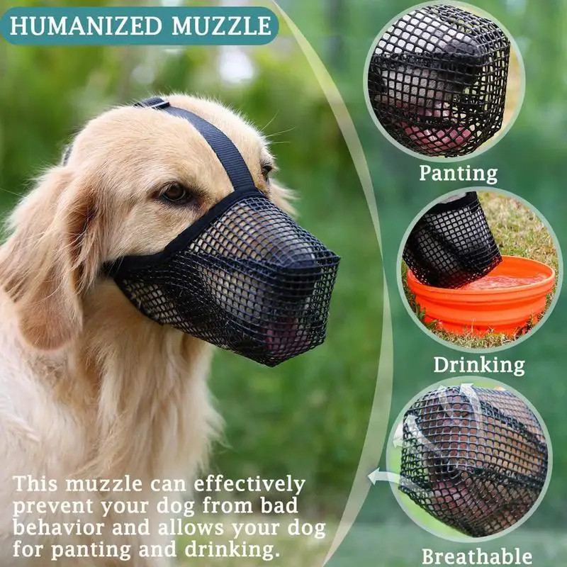 Focinhos Para Cachorro De Estimação , Focinho Ajustável De Buldogue Francês , Máscara Boca De Respirável Anti-Parar De L