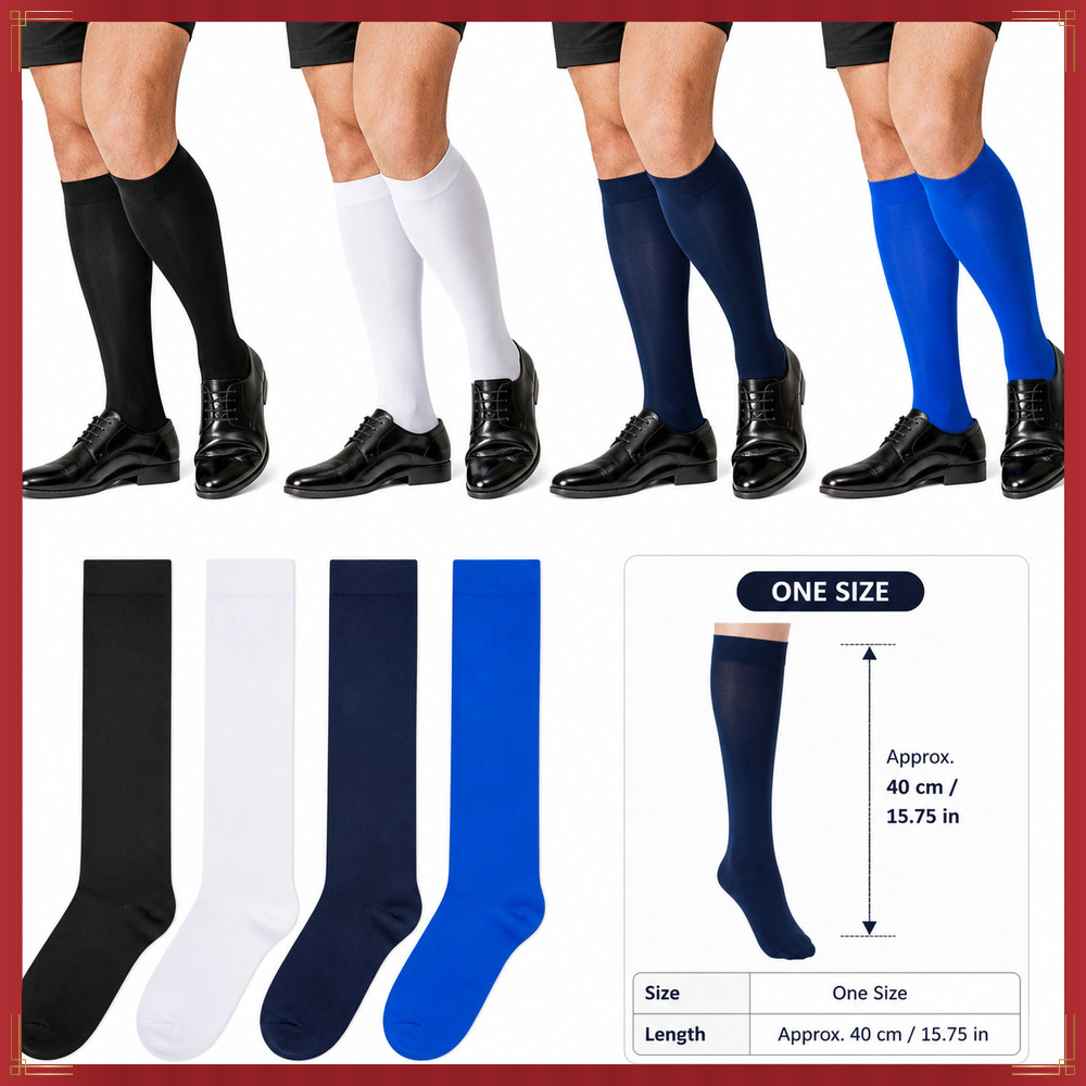 Meias Masculinas , Sociais De Tubo Médio De Elastano Finas E Elásticas Respiráveis Até O Joelho , Roupas De Negócios