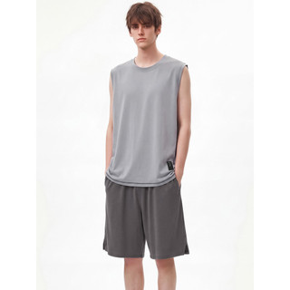 Daphne pijamas masculinos verão verão verão puro algodão sem mangas colete Shorts Loungewear masculino Casual pode usar 