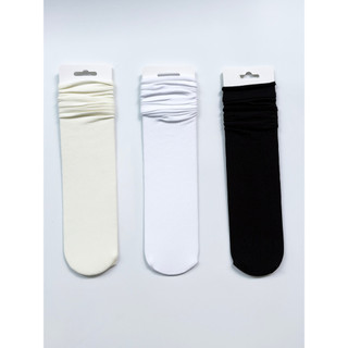 Meias de pilha branca mulheres verão estilo fino verão primavera outono gelo seda gelo gelo meias preto meados de tubo m