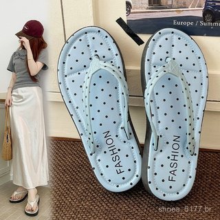 Chinelos femininos de verão, grossos, respiráveis, antiderrapantes, com sola em V, estilo casual e moderno para usar no 