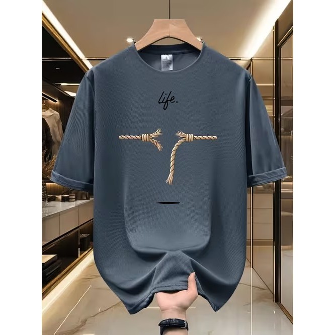 Camiseta Manga Curta Estampada Divertida Confortável Moderna Estilosa Premium para Uso Casual Moda Tendência Verão