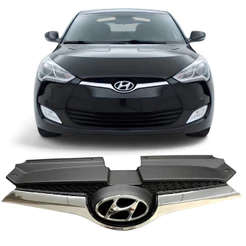 Grade Superior Dianteiro Veloster 2011 2012 2013 2014 2016 Original Com Emblema Cromado 86350-2V000