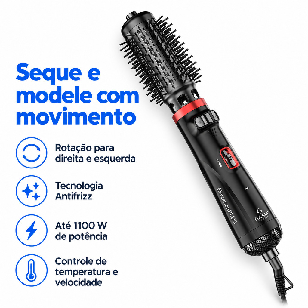 Escova Rotativa Eleganza Plus Bivolt Gama Italy — imagem 2 de 2