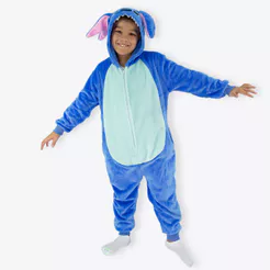 Macacão Kigurumi Infantil de 9 a 10 Anos Stitch – Disney