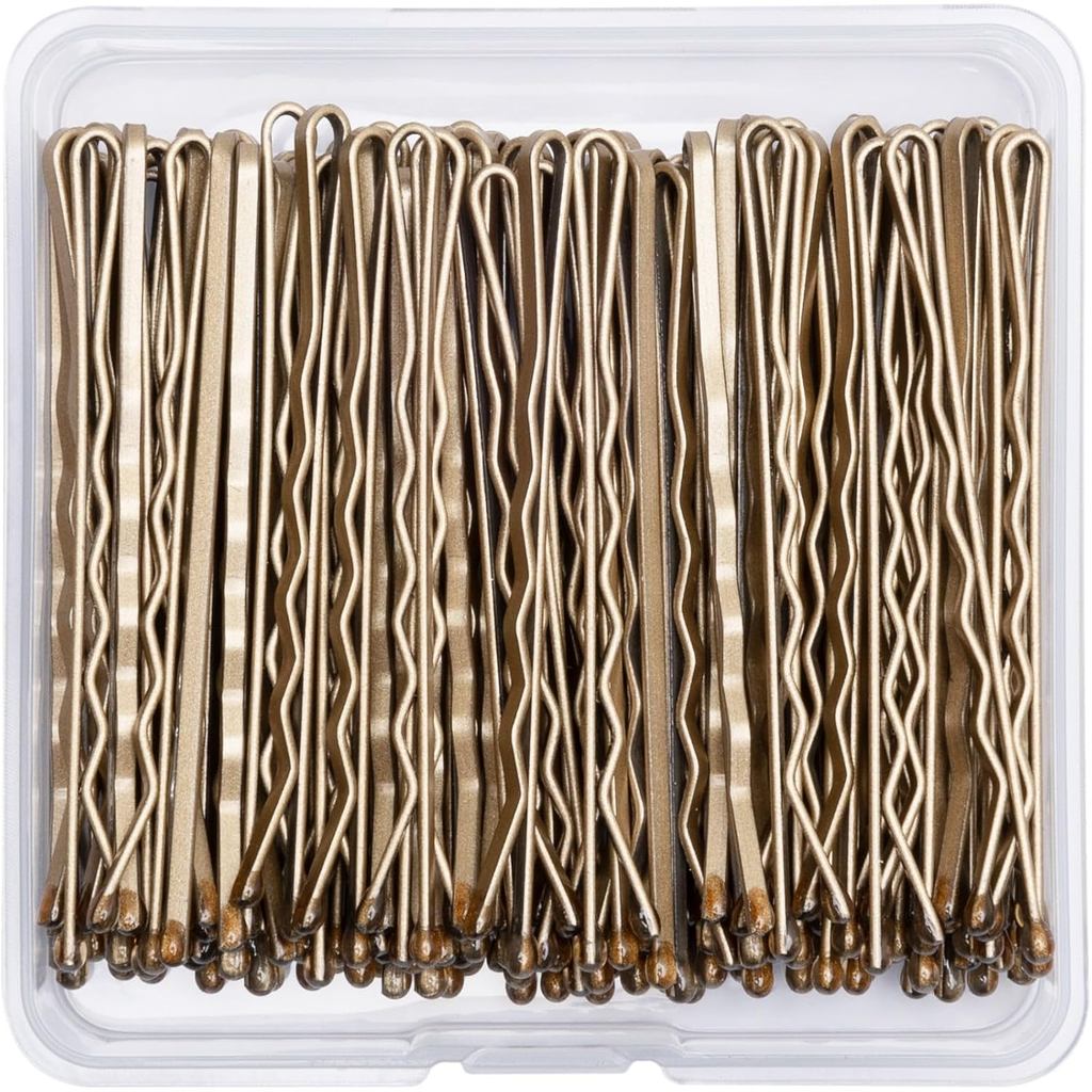 ZJ7F 100 grampos de cabelo para mulheres com caixa, loiro