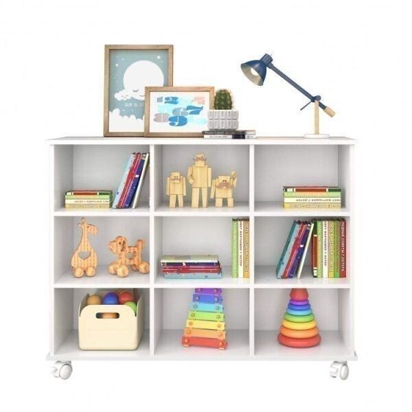 Nicho Organizador com 9 Gavetas Branco Branco — imagem 2 de 2