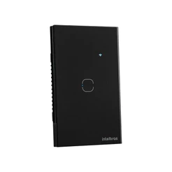 Interruptor inteligente Wi-Fi Touch Preto EIW 1001 Intelbras