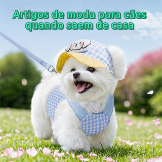Nova Coleira e Guia para Cães Pequenos e Médios, Guia para Passeio de Gatos e Cães, Acessórios para Animais de Estimação