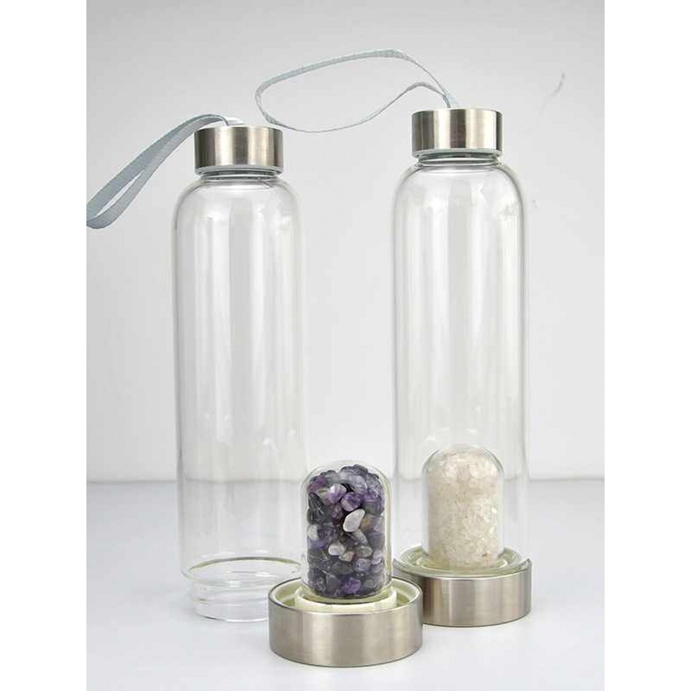 Vidro energia cascalho capa separação copo de água venda quente vidro borosilicato cristal cascalho copo água