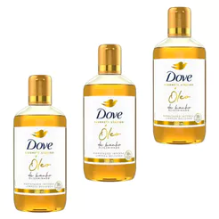 Kit Dove Sabonete Líquido Óleo De Banho Glicerinado 240ml - 3 Unidades